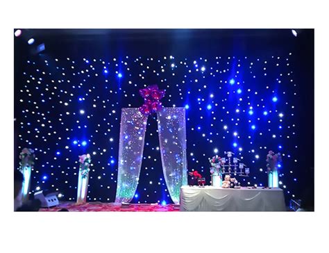 LED Stage Backdrop 10ft X LED Star Light Curtain Backdrops With DMX ...