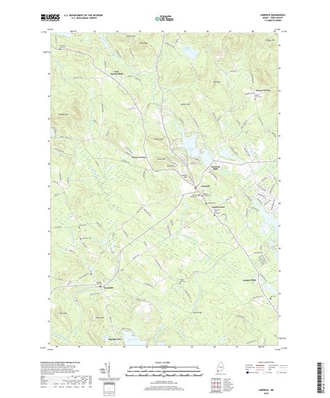 MyTopo Limerick, Maine USGS Quad Topo Map