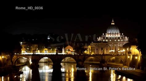 UHD Ultra HD 4K Video Stock Footage Rome Italy Skyline Vatican St Peter ...