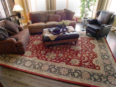 This is a great Oriental rug that goes really good with leather ...