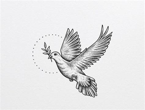 dove + olive branch illustration | Bible tattoos, Biblical tattoos ...