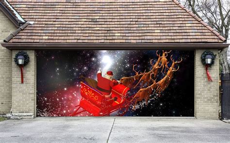 Christmas Garage Door Covers 3D Banners Outside House Decorations Billboard G42 #DecalHo ...