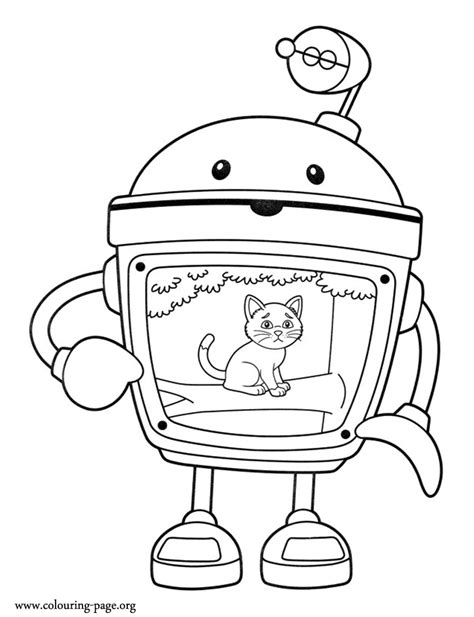 Team Umizoomi - Bot, the super robot computer coloring page Zoo Animal Coloring Pages, Colouring ...