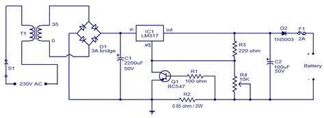 24V/7AH Lead Acid Battery Charger Circuit | audio wiring diagram