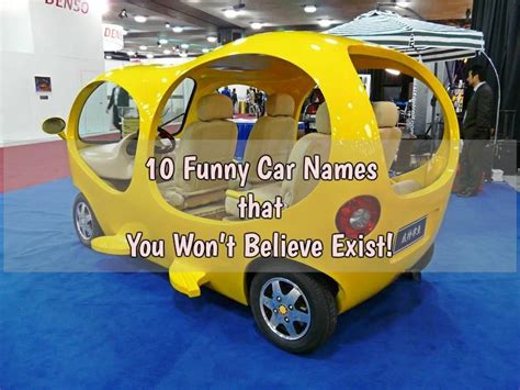 10 Funny Car Names that You Won’t Believe Exist