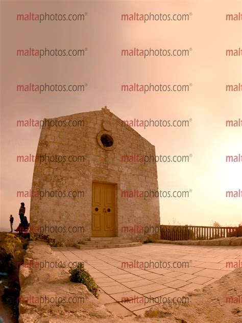 Dingli Cliffs Chapel Sunset - Malta Photos