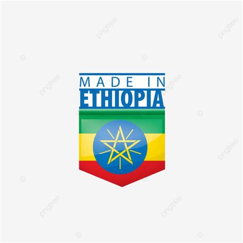 Vector Illustration Of Ethiopian Flag Against White Background Vector ...