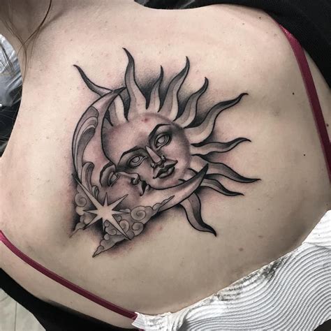 awesome sun and moon tattoo ideas © tattoo artist Lissy Siroky 💖☀️🌙 💖 ☀️🌙 💖 | Sun tattoo designs ...
