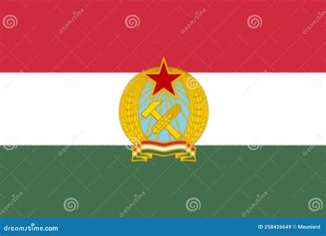 Glossy Glass Flag of Hungary from 20 August 1949 To 12 November 1956 Stock Image - Image of ...