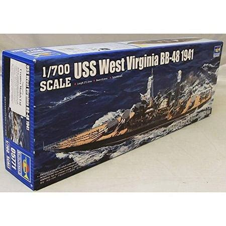 Trumpeter USS West Virginia BB48 Battleship 1941 Model Kit (1/700 Scale ...