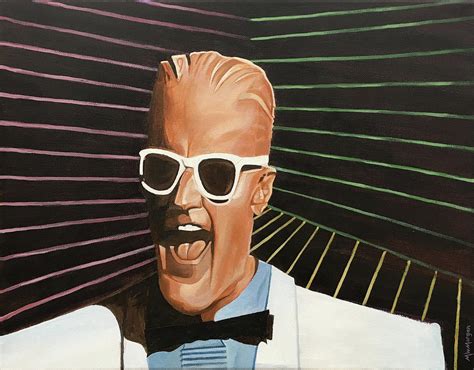 Max Headroom Painting by Michael Morgan