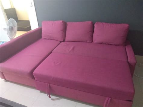 Ikea Sofa Bed with Storage, Furniture & Home Living, Furniture, Sofas ...