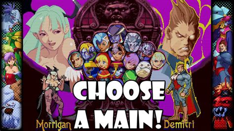 Darkstalkers: Vampire Savior - How to choose your main character! - YouTube