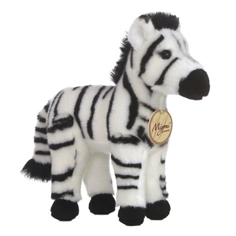 Realistic Stuffed Zebra 11 Inch Plush Animal By Aurora