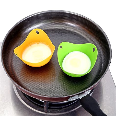 Colorful Egg Poacher Food Grade Silicone Egg Cups Microwave Egg Cooker ...