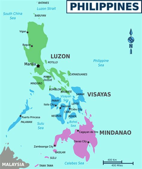 Regions Of Philippines Map