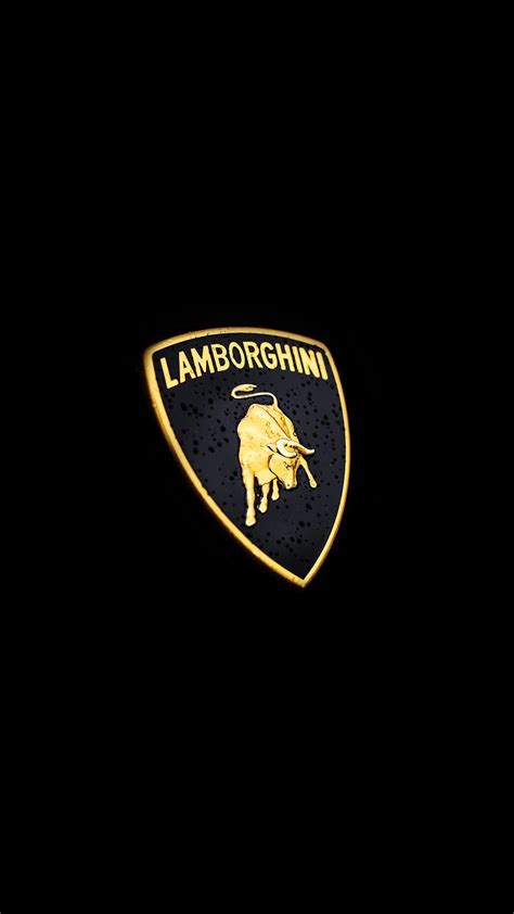 Lamborghini Logo Black Background Smartphone Wallpaper and Lockscreen ...