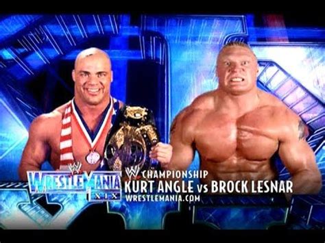 TJR WrestleMania's Greatest Matches #14: Brock Lesnar vs. Kurt Angle ...