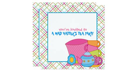 Mad Hatter's Tea Party Invitations | Zazzle