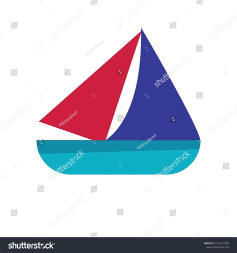 Boat Simple Clip Art Vector Illustration Stock Vector (Royalty Free ...