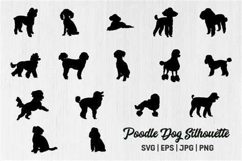 Poodle Dog Silhouettes, Dog SVG Bundle Graphic by Design_Lands · Creative Fabrica