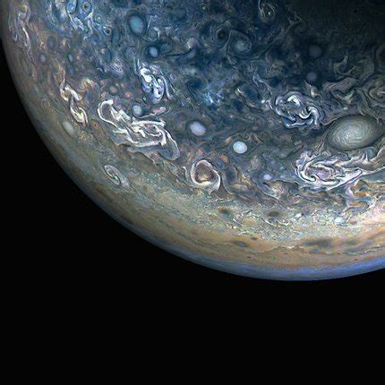 NASA's Juno Catches 3 Waves of Jupiter's Polar Cyclones | NASA Jet ...