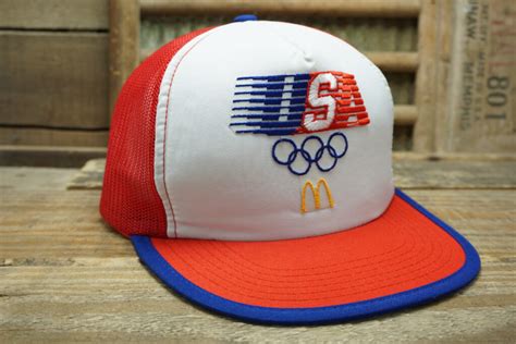 Vintage USA McDonald's Olympics Hat - Vintage Snapback Warehouse