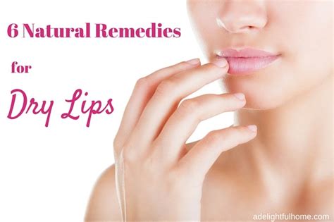 6 Natural Remedies for Dry Lips - A Delightful Home