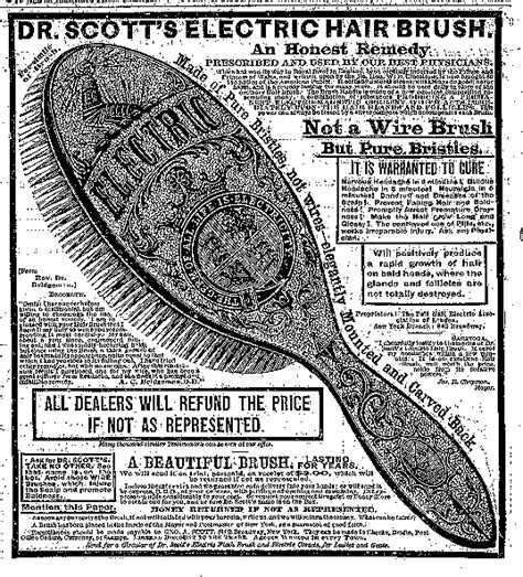 ELectric curative hair brush. Quackery, medical device. | Medical curiosities, Electric hair ...