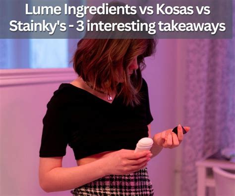 Lume Deodorant Ingredients vs Kosas Deodorant vs Stainky's Pit Prep