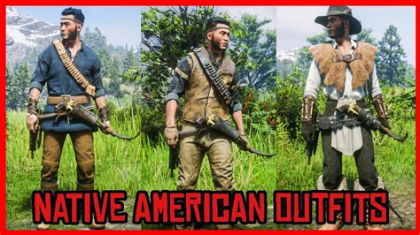 Red Dead Online Requested Outfits #179 Native American Outfits - YouTube