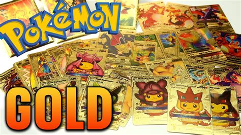 Fake Gold Pokemon Cards Unboxing - Charizard vMax and Pikachu - YouTube