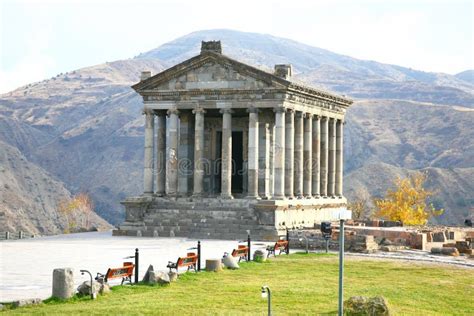 The Temple of Garni is Greco-Roman Colonnaded Building Near Yerevan , Armenia Stock Photo ...