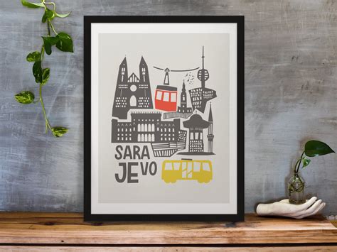 Sarajevo poster | Etsy