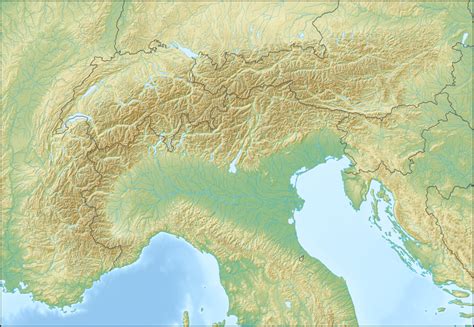 Topographic Map Alps