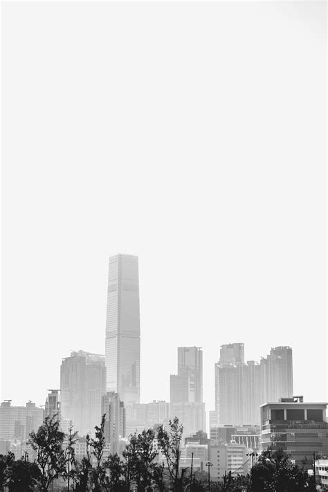 HD wallpaper: grayscale photography of buildings, nature, city, urban ...