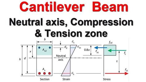 Cantilever Beam | Neutral axis, Compression and tension zone - YouTube