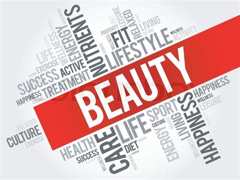 BEAUTY word cloud, fitness, sport, ... | Stock vector | Colourbox