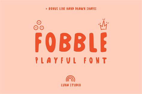 Fobble | Playful Funky Font + Extras | Script Fonts ~ Creative Market