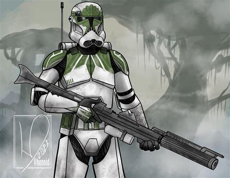 “Yoda’s Trooper” based on concept art from the cancelled Clone Wars Kashyyk Arc where Yoda would ...