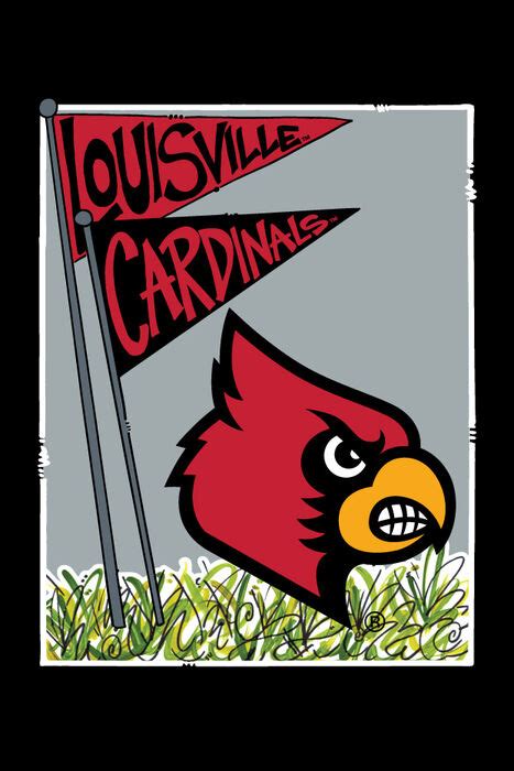 U OF L MASCOT FLAG