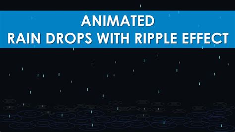 Rainfall with Ripple Effect Animation Slide in PowerPoint - YouTube