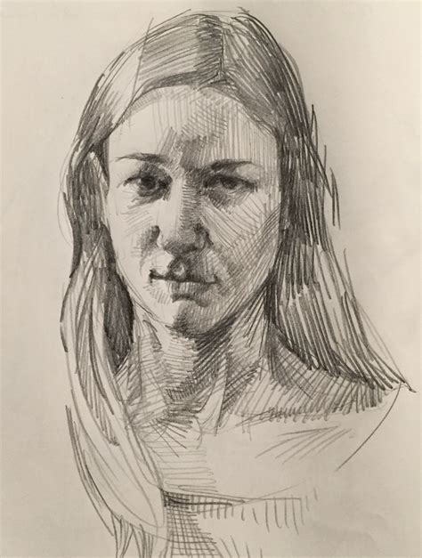 Self-portrait #sketch by Sarah Sedwick. 3.29.16. #art #drawing #sketchbook | Portrait sketches ...