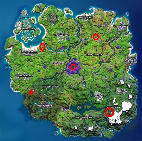 Alien artifact locations in Fortnite season 7 | PC Gamer