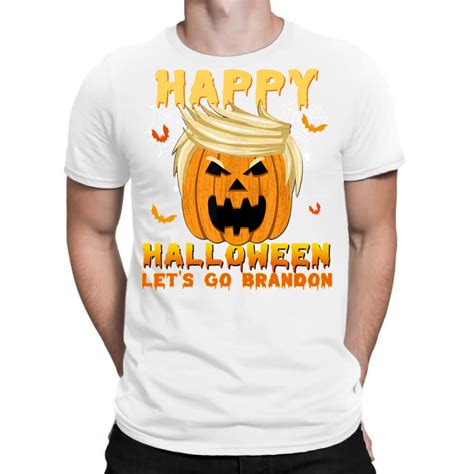 Lets Go Brandon Trump Pumpkin Trumpkin Halloween Costume Long Sleeve T T-shirt By Cm-arts ...