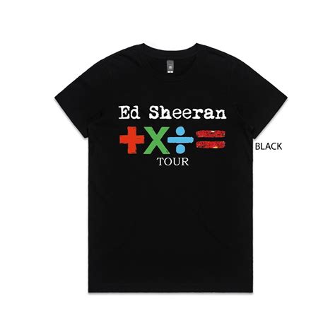 Ed Sheeran T-Shirt, Mathematics Tour T- Shirt, 2023, Tour Merchandise ...