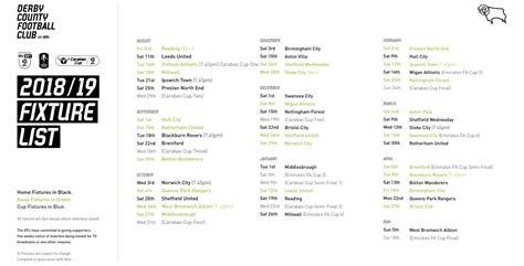 How To Download Derby’s 2018/19 Fixtures To Your Calendar - Blog - Derby County