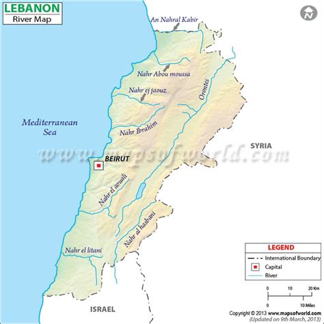 Lebanon River Map