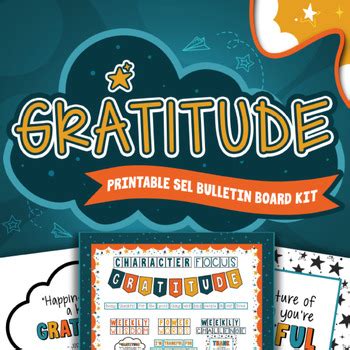 Thanksgiving Gratitude Bulletin Board Kit | Classroom Decorations & Posters