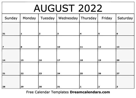 August 2022 Calendar Printable Free - November Calendar 2022